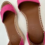 Franco Sarto Espadrille Sandals Womens 5.5 M PELA Pink Sueded Platform READ Photo 6