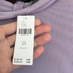 Anthropologie Ruched Mesh Dress New With Tags 2X Purple Photo 4