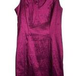 8 Metallic purple tank strap mini wiggle dress Size 10 Photo 0