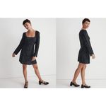Madewell  Seamed Long-Sleeve Mini Dress in Ditsy Floral Size 2 Photo 1
