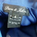 Dave and Johnny  Short Blue Iridescent Sequin Bust Homecoming Dress Cocktail Formal Photo 4