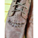 Justin Boots Justin Women's L0902 Brown Leather Roper Work Boots, Size 9B, Ankle Boots Photo 7