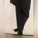 ZARA NWT W&B Collection Asymmetrical Draped Black and White Dress Size Small Photo 3