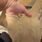 Tilly's  Beige/Tan Ribbed Crop Top Photo 2