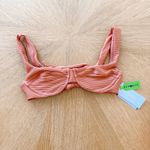 L Space Bikini Top Womens Small Nikita Sienna Ribbed Eco Chic Boho‎ Summer NWT Orange Photo 2