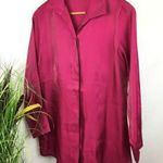 Chico's Chico’s Pink Glitter Semi Sheer Button Up Long Sleeve Blouse Top S Photo 0