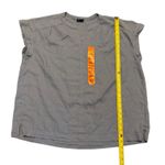 Splendid  Blue Linen Blend V Neck Shirt Size XX-Large Photo 3