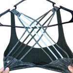 Lululemon free to be wild leaf printed green sports bra Unpadded strappy crisscr Photo 3