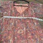 Show Me Your Mumu  Pink Blouse Flowy Top; Small Photo 2