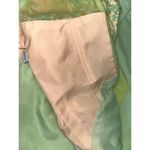 Appliqué Green Beaded Evening Gown Sheer Bodice Embellished Floral Pattern Size undefined Photo 14