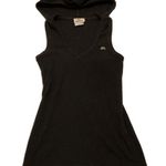 Lacoste Women’s 38 Black V-Neck Sleeveless Fitted Tank Top W/Hoodie Photo 0