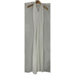 Show Me Your Mumu Jasmine White Satin Halter Maxi Dress Size Medium Photo 4