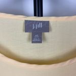 J.Jill Light Yellow Modal Blend Short Sleeve Blouse Top Photo 2