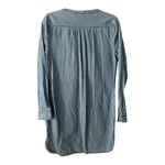 EXPRESS Womens Blue Denim Mini Shirt Dress, Small Photo 3