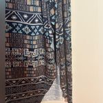 MISA Los Angeles  Jersey Aztec print cap ruffle sleeve maxi dress Resortwear Photo 4