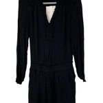 SEE U SOON BLACK LIGHTWEIGHT LONG SLEEVE MINI DRESS SIZE 1 Photo 0
