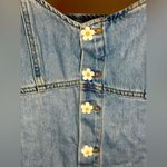 ASOS  Urban Revivo Denim Cami Mini Dress with Daisy Buttons in Blue Photo 6