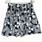 Banana Republic Skirt Women 2 Navy Blue White Floral A Photo 1