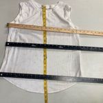 For Cynthia  Women’s Linen Blend Top White With Palm Trees Design Size Medium Photo 7