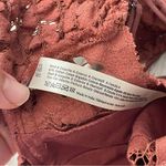 Free People Bralette adella lace racerback womens Orange small feminine cute Photo 3