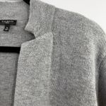 Talbots  Petite Small Gray Lambswool Knit Blazer Cardigan Pockets single button Photo 1