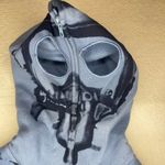 Akademiks  Hoodie Womens Sz 7 A Balaclava Y2KFull Face Zip Goth Grunge Hip Hop Photo 4