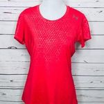 Under Armour Red Fitted HeatGear Athletic Workout Short Sleeve Top Size Medium Photo 0