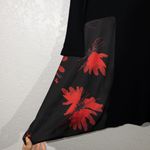 Desigual NWT Black Floral Peaks Swing Long Sleeve Dress Size XS Photo 2