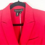 PEACE OF CLOTH Red Long Sleeves Single Button Suit Jacket Blazer, Size 8 Photo 8