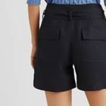 Ralph Lauren Lauren Belted Linen Shorts Black size 12 P Photo 2