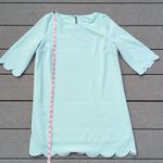 Tobi Sweetly Scalloped Shift Mini Dress | 3/4 Sleeve Scallop Mini Shift Dress Photo 10