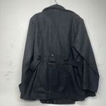 Fashion Bug  Women’s 1X Peacoat Jacket Gray Wool Blend Double Breasted Photo 11