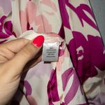 Oddy NWT  Purple Drawn To You Floral Satin Blouse Size Large Photo 3