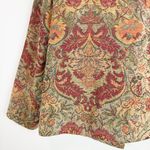 Vintage Napa Valley Tapestry Artsy Floral Blazer Boho Jacket Size Small Brown Photo 9