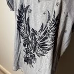 Rock & Republic  Gray Tee with Black Eagle Design Photo 2