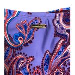 Antonio Melani New Bikini Womens S M Paisley 3 Piece Swimsuit Set Skirt Purple Photo 7