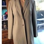 Travis Ayers green/khaki Long Blazer Coat Womens Single Photo 0