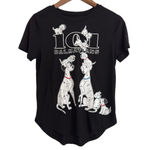 Disney 101 Dalmatians Black Short Sleeve Hi-Lo Tshirt Juniors Size M (7/9) Photo 0