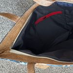 Tropical Blue and Tan Tote Bag NWOT Photo 1