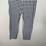 J. Crew Winnie Pant Navy White Gingham Checkered Slim Fit Size 2 Blue Photo 4