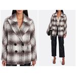 Veronica Beard 💕💕 Deena Plaid Double-Breasted Dickey Coat ~ Bordeaux Large NWOT Photo 8