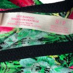 PINK - Victoria's Secret PINK Victoria’s Secret Watermelon and Floral Lace Bandeau Pink Green Size Small Photo 5