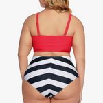 Avidlove Red and Black Bikini with Bold Contrast and Modern Style Photo 1
