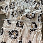 Urban Outfitters  sunflower mini dress short sleeve button front cream small Photo 9