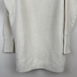 Free People  Ottoman Slouchy Mock Neck Tunic Sweater in White Size Small Photo 5