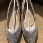 Betsey Johnson  Sz 6‎ Jude Flats Rhinestone Jewels Glam Wedding Pointed aurora Photo 0