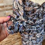 ZARA  Paisley Floral Print Draped Ruched Mini Dress Size L NWT Photo 3