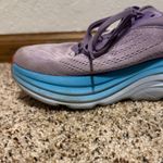 Hoka Women’s Bondi 8 Running Shoes Size 7B Turquoise Purple Cushioned Sneakers Photo 8