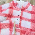 Andrée Boutique Buffalo pink white Sherpa jacket sz 2X Photo 7