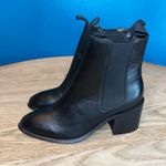 Tony Bianco  Hampton Black Leather Point Toe Chelsea Ankle Boots Women's Size 6.5 Photo 3